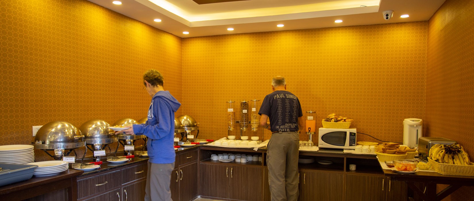 Indoor Restaurant and Buffet Counter